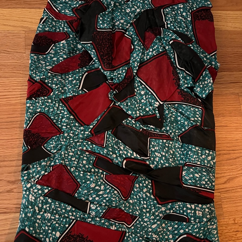 Burberry Prorsum Colorful Geometric Skirt